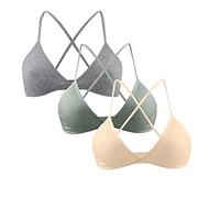 Ofertas del Dia Sujetador Niña Sin Aros Sujetadores Sin Aro Ni Relleno Sujetador Blanco Push Up Sexy Sujetador Sin Aros Cierre Frontal Top Sujetador Sin Tirantes Nina Prime Big Deal Days