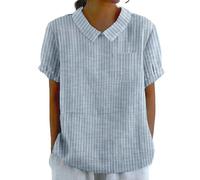 Ofertas+Flash+de+Hoy Camisetas Manga Tres Cuartos Mujer Blusas De Corta Camisas Fiesta Verano con Flores Blusa Fluida Camisa Larga Camiseta Oversize Gym Navidad Escotadas Blanca Algodon Suelta