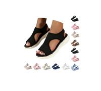Ofertas Flash de Hoy Hispanitas Sandalias Mujer Sandalias Deportivas ortopédicas para Mujer Moda Zapatos con Punta Abierta Cuña Lavable de Verano Zapatos para Caminar