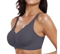 Ofertas Flash de Hoy Sujetador 80A Sin Aros Nina Sujetadores Sin Aros Sin Relleno Sujetador Push Up Blanco Sujetadores Abrochado por Delante Sujetador Blanco Mujer Sin Tirantes Todays Daily Deals