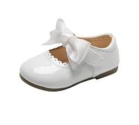 Ofertas Flash del Dia Bailarinas Niña Zapato Planas Comodo Zapatos de Baile para Niños Elegante Mary Jane Shoes con Moños de Satén Fondo Suave Antideslizantes Versátil Merceditas de Cuero