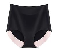 Ofertas Flash del Dia Braga Elastica Bragas De Seda De Hielo De Cintura Alta Bragas Sin Costuras para Mujer Triángulo Jalea Levantamiento De Glúteos Abdominal Transpirable De Algodón B Oferta Prime