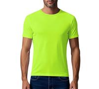 Ofertas Flash del Dia Camiseta Deporte Hombre,Camisetas Manga Corta Hombre Cuello Redondo Color Sólido T-Shirts Casual Ligeramente Verano Transpirable Top Deportiva para Maratón Gimnasio Fitness