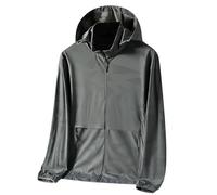 Ofertas Flash Del Dia Chaqueta de Hombre UPF 50 + Sudadera de Verano Protección Solar de Cremallera Completa con Capucha Ligero y Transpirable Top de Pesca Al Aire Libre con Bolsillos Ropa Funcional