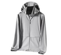 Ofertas Flash Del Dia Chaqueta de Hombre UPF 50 + Sudadera de Verano Protección Solar de Cremallera Completa con Capucha Ligero y Transpirable Top de Pesca Al Aire Libre con Bolsillos Ropa Funcional