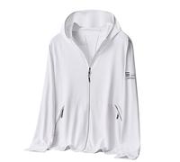 Ofertas Flash Del Dia Chaqueta Deportiva Hombre Talla Grande Sudadera de Verano Protección Solar de Cremallera Completa con Capucha Ligero y Transpirable Top de Pesca Al Aire Libre con Bolsillos