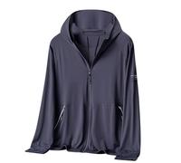 Ofertas Flash Del Dia Chaqueta Deportiva Hombre Talla Grande Sudadera de Verano Protección Solar de Cremallera Completa con Capucha Ligero y Transpirable Top de Pesca Al Aire Libre con Bolsillos