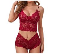 Ofertas Flash del Dia Mujer Ropa Babydoll Lenceria Sexy Lencería para Mujer Sexy Conjunto Sujetador Y Tanga Sexy Ropa Interior Transparente Disfraz Erotico Secretaria Liquidación Mis Pedidos