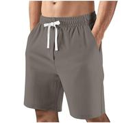Ofertas Flash del Dia Pantalones Cortos Hombre,Pantalon Corto Hombre Verano Casuales Cómodos para Playa Transpirables Pantalón Corto con Cordón y Cintura Elástica Bermuda Shorts Corte Recto y Ligero