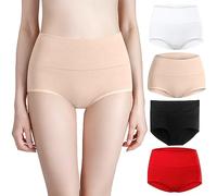 Ofertas Flash del Dia Premium Hoy Ropa Interior De Algodón De Talle para Mujer Calzoncillos Elásticos Bragas De Total 4P Sujetadores H Y M Bragas Sin Costuras V Ofertas Flash del Dia Haramaki Mujer