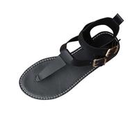 Ofertas Flash Del Dia Sandalias Barefoot Mujer,Sandalias Planas de Verano para Mujer Informal Minimalismo Sandalia de Punta Abierta con Tiras y Ajustable Cierre de Hebilla Comodos Chanclas de Playa