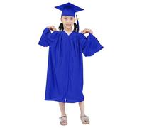 Ofertas Lampo - Vestido de graduación para niños Toga de graduación para la escuela materna - Conjunto con capa y sombrero decorado para estudiantes primario medio, línea disfraz de 4 - 10 años