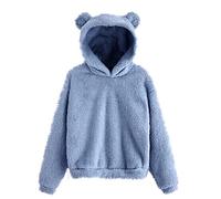 Ofertas Por 5 Euros Sudadera Con Capucha De Forro Polar De Manga Larga Con De Peluche Informal Para Mujer Sudaderas Pelo Mujer Sudaderas Lisas Mujer Sudadera Send Ofertas Flash Del Dia Suéter Mujer