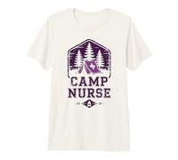 Off Duty Camp Nurse Personal de la Escuela de Enfermería Equipo Smore Cook Camiseta Premium