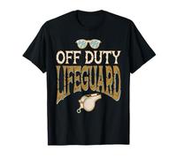 Off Duty Lifeguard Funny Pool Dad Día del Padre Camiseta