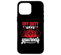 Off Duty Save Yourself Carcasa para iPhone 16 Pro MAX