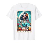 Off My Meds Unhinged Tarot Card Funny Graphic Camiseta gráfica económica, Hombre, Blanco, XL