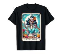 Off My Meds Unhinged Tarot Card Funny Graphic Camiseta gráfica económica, Hombre, Negro, L