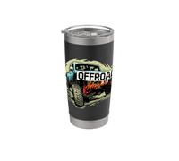 Off Road Adventure Monster Car Novelty Graphic Cool Designs Vaso térmico de acero inoxidable de doble pared