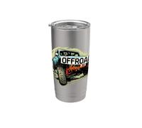 Off Road Adventure Monster Car Novelty Graphic Cool Designs Vaso térmico de acero inoxidable de doble pared