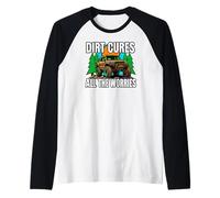 Off Roading Mudding Dirt Cures All The Worries Camiseta Manga Raglan