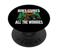 Off Roading Mudding Dirt Cures All The Worries PopSockets PopGrip Adhesivo