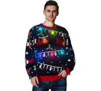 OFF THE RACK Christmas Sweater Suéter, All The Festive Trimmings, Small-Medium Unisex Adulto