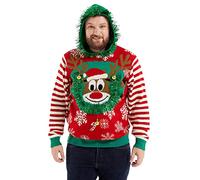 OFF THE RACK Sudadera con capucha unisex para hombre y mujer, divertida, para Navidad, That's a Festive Wrap, S