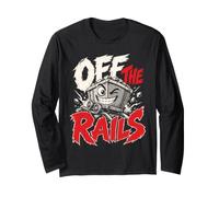 Off The Rails Divertido Juego de Palabras de Tren Manga Larga
