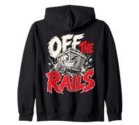 Off The Rails Divertido Juego de Palabras de Tren Sudadera con Capucha