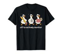 Off to Actively Monitor Teacher Testing Day Funny Goose Camiseta