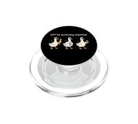 Off to Actively Monitor Teacher Testing Day Funny Goose PopSockets PopGrip para MagSafe