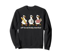 Off to Actively Monitor Teacher Testing Day Funny Goose Sudadera