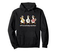 Off to Actively Monitor Teacher Testing Day Funny Goose Sudadera con Capucha