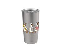 Off to Actively Monitor Teacher Testing Day Funny Goose Vaso térmico de acero inoxidable de doble pared