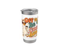 Off to Be Cool Tía Silly Goose Best Auntie Retro Groovy Vaso térmico de acero inoxidable de doble pared