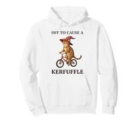 Off to Cause A Kerfuffle Bengala Cat Funny Weirdcore Dichos Sudadera con Capucha