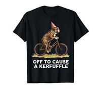 Off to Cause A Kerfuffle Bulldog Inglés Funny Weirdcore Camiseta