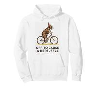 Off to Cause A Kerfuffle Bulldog Inglés Funny Weirdcore Sudadera con Capucha