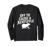 Off To Cause A Kerfuffle Camiseta Divertida Broma Carpincho Manga Larga