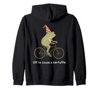 Off to Cause A Kerfuffle Funny Meme Frog Sudadera con Capucha