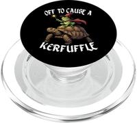 Off to Cause a Kerfuffle Funny Whimsical Frog Wizard Turtle PopSockets PopGrip para MagSafe