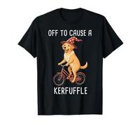 Off to Cause un lío en el Golden Retriever Funny Weirdcore Camiseta