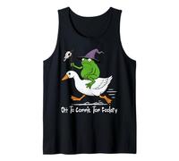 Off To Commit Tom Foolery Whimsical Frog Wizard Vintage Cute Camiseta sin Mangas