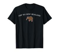 Off To New Zealand Kiwi Funny Vintage Souvenir Camiseta
