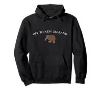 Off To New Zealand Kiwi Funny Vintage Souvenir Sudadera con Capucha