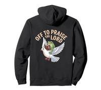 Off To Praise The Lord Frog Meme Dove Funny Christian Faith Sudadera con Capucha