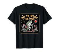 Off To Praise The Lord Frog Meme Funny Christian Faith Jesus Camiseta