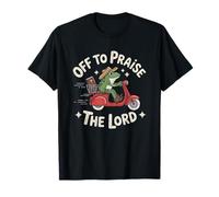 Off To Praise The Lord Frog Meme Funny Christian Faith Jesus Camiseta