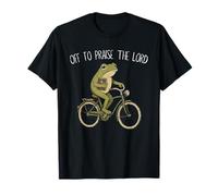 Off to Praise The Lord Funny Christian Meme Frog Humor Camiseta